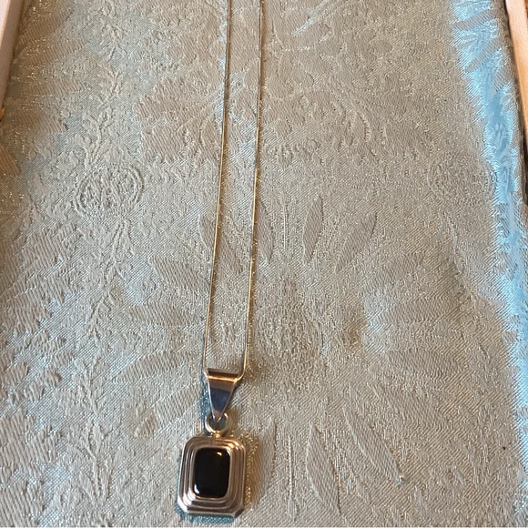 🐴 Silpada Sterling Necklace w/Black Onyx Pedant Stamped - Picture 7 of 11